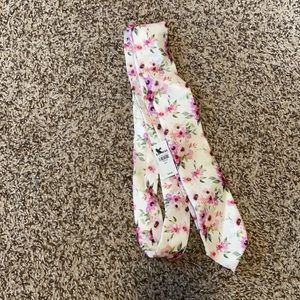 Express floral print silk tie NWT